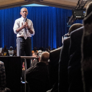 President Obama speaking at the Yali presidential summit. a photo by iamstephanek